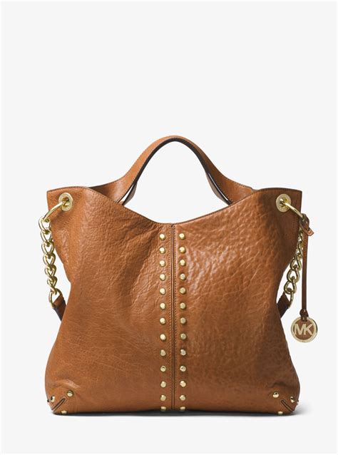 michael kors astor leather shoulder bag walnut|astor leather shoulder bag.